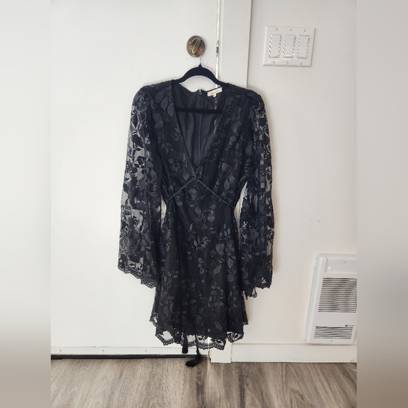 Little Lies Dreams Embroidered Lace Mini Dress - Picture 5 of 9